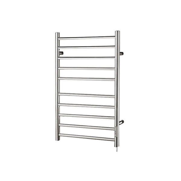 Brushed Nickel Towel Warmer 10 Bars Round