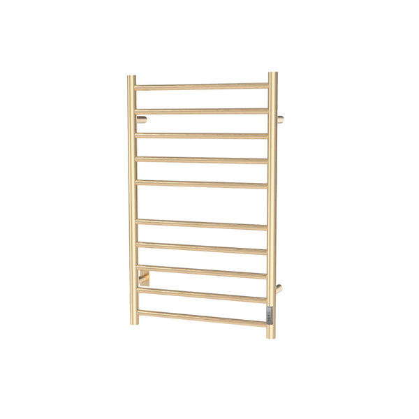 Brushed Gold Towel Warmer 10 Bars Round