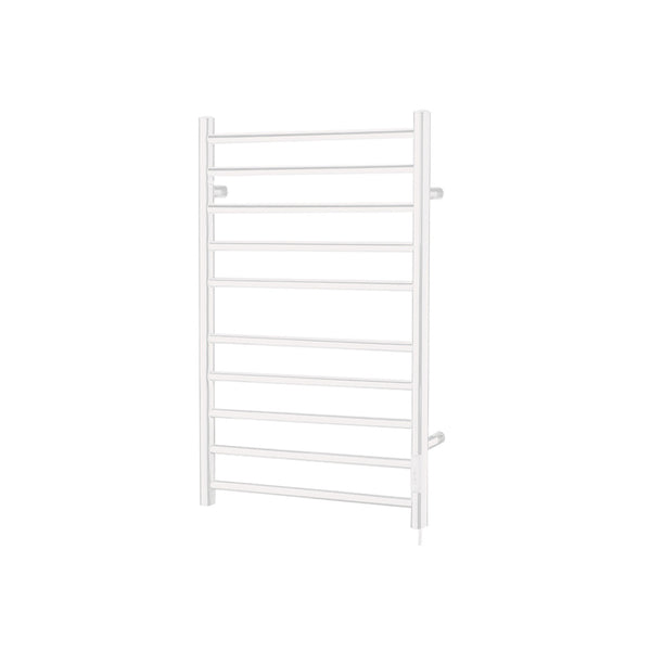 Chauffe-serviette arrondi 10 barres fini blanc lustré