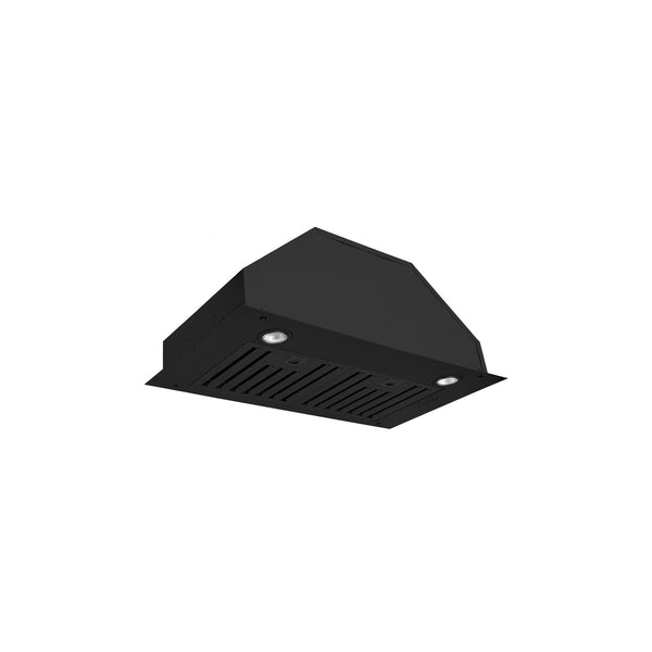 Built in stainless steel matte black finish range hood 650Cfm