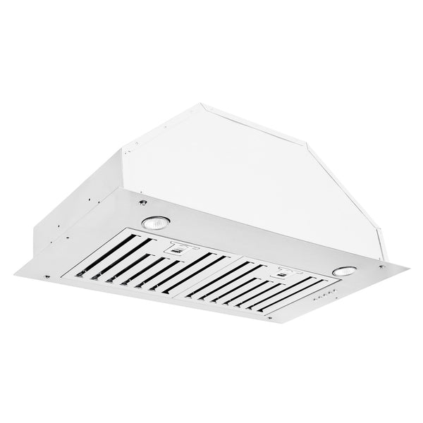 Built in stainless steel matte white finish range hood 650Cfm