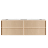 60" 4-Drawer wall-mounted vanity