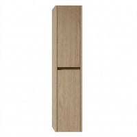 2-Door Hanging Linen Cabinet In White Oak Wood Veneer
