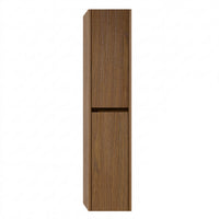 2-Door Hanging Linen Cabinet in Red Oak Wood Veneer
