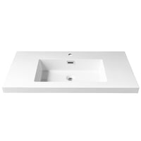 18''X 35'' semi-recessed polymer sink
