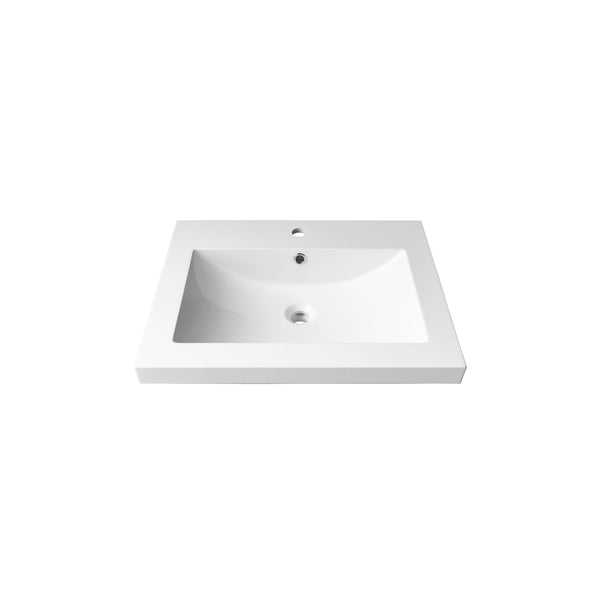 18''X 24'' semi-recessed polymer sink