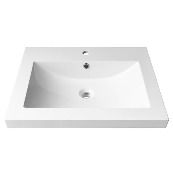 18''X 24'' semi-recessed polymer sink