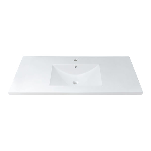 48''X 21’' semi-recessed polymer sink