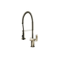 Modern Brushed Nickel Kitchen Faucet (Dual Spray)