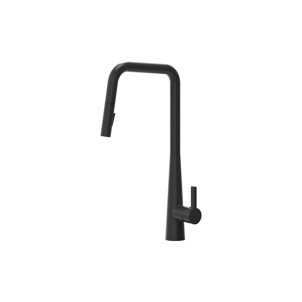 Robinet de cuisine moderne fini noir mat