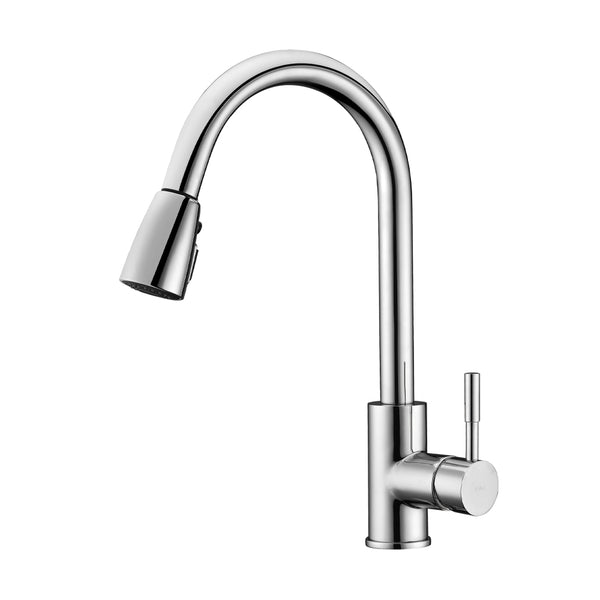 Pull Out Kitchen Faucet Brushed Nickel (Dual Spray)
