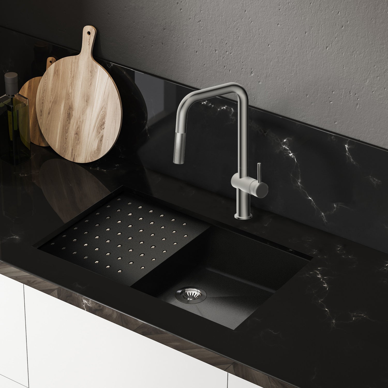 Agua Canada | Maurizio-bn Brushed Nickel Kitchen Faucet with Magnetic ...