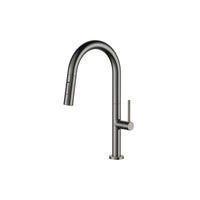 Pull Out Kitchen Faucet Black Stainless & Dual Spray