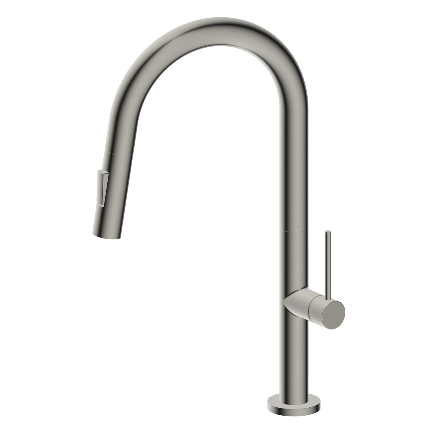 Agua Canada | Moochi-II-BN Brushed Nickel Retractable-Spout Kitchen Faucet