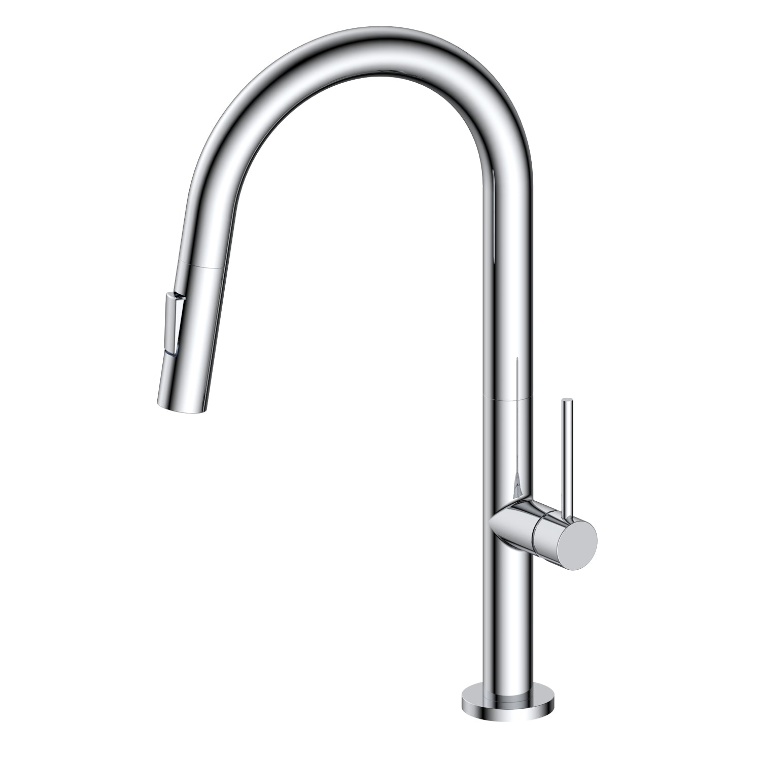 Agua Canada | Moochi-II Chrome Retractable-Spout Kitchen Faucet