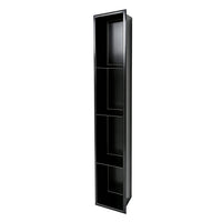 8″x48″ Rectangular Shower Niche in Matte Black Finish