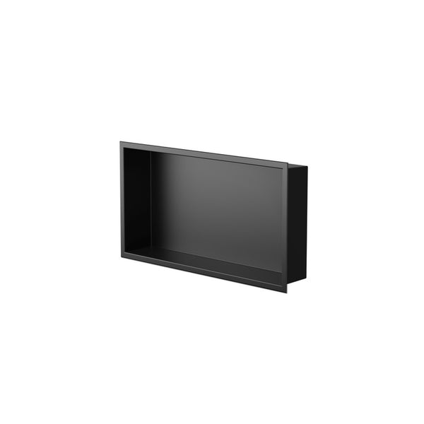 12X24 Matte Black Shower Niche