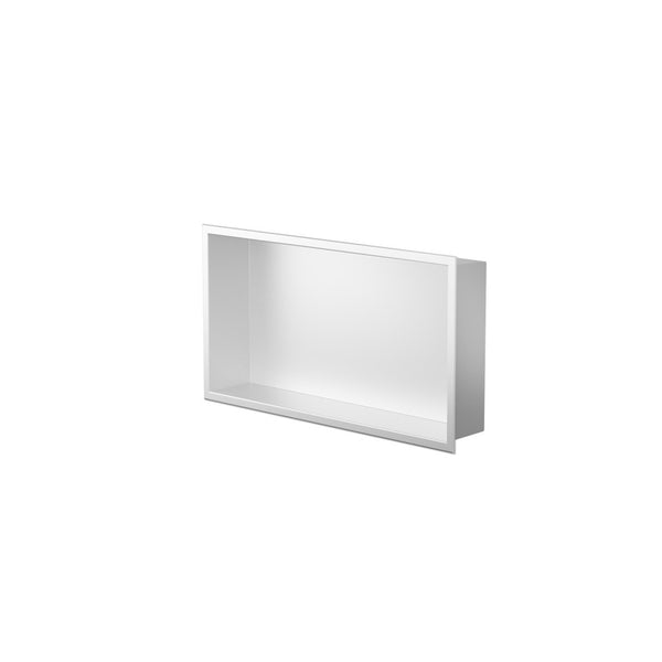 Niche de douche fini blanc mat 12"X24"