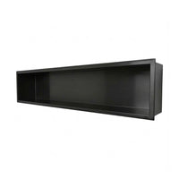12″x36″ Rectangular Matte Black Shower Niche