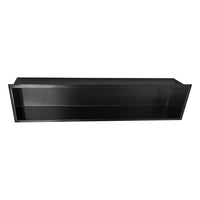 Single-shelf rectangular shower niche in Matte black finish