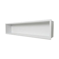 12"x36" Rectangular Matte White Shower Niche