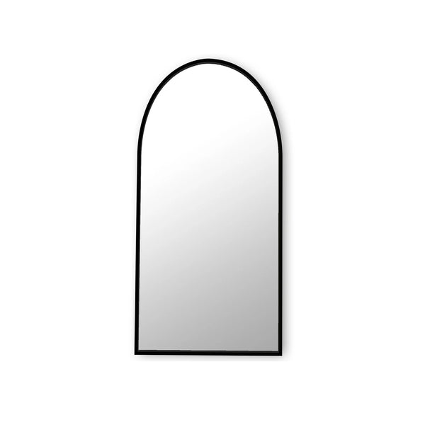 Miroir arqué noir mat 36''X72'' avec cadre