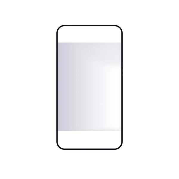 Miroir rectangulaire 20''X38'' avec cadre noir mat et coin rond