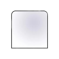 38’’X40’’ matte black framed arch mirror