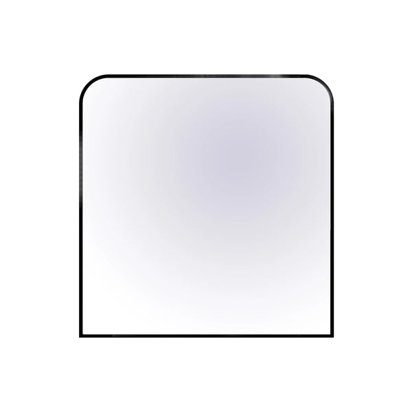 38’’X40’’ matte black framed arch mirror