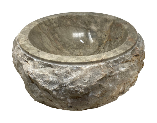 Vasque ronde de marbre 15’’X15’’