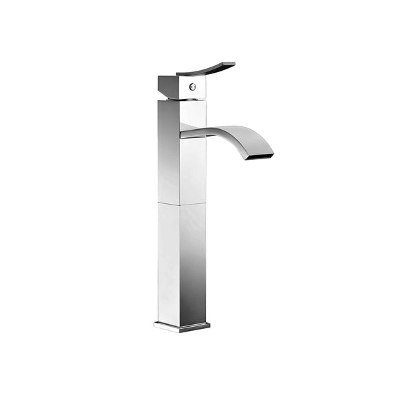 Robinet de vasque fini acier inoxydable et chrome