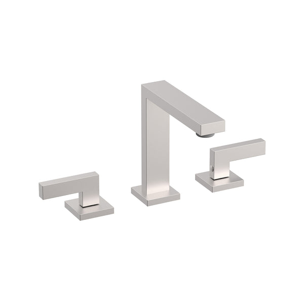 Brushed Nickel Square Faucet W 2 Handles