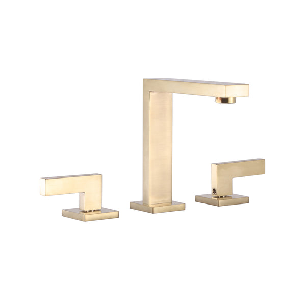 Matte Gold Square Faucet W 2 Handles