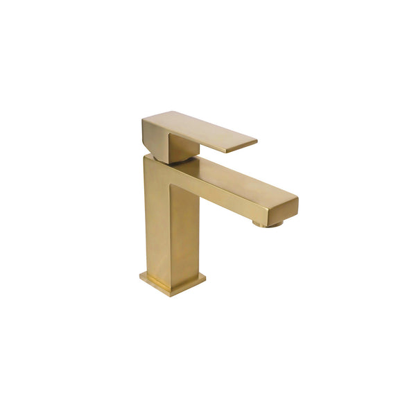 Brushed brass (Gold) Square Basin Faucet