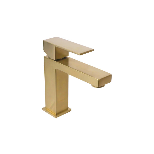 Brushed brass (Gold) Square Basin Faucet