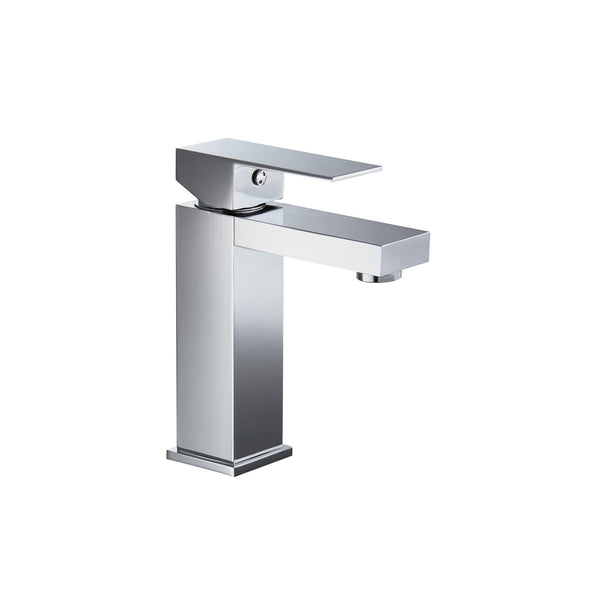 Robinet de lavabo carré fini chrome