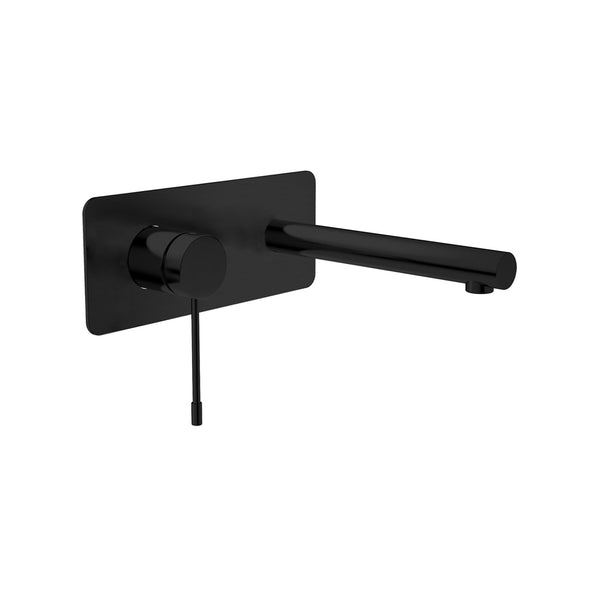 Matte Black Round Wall Faucet