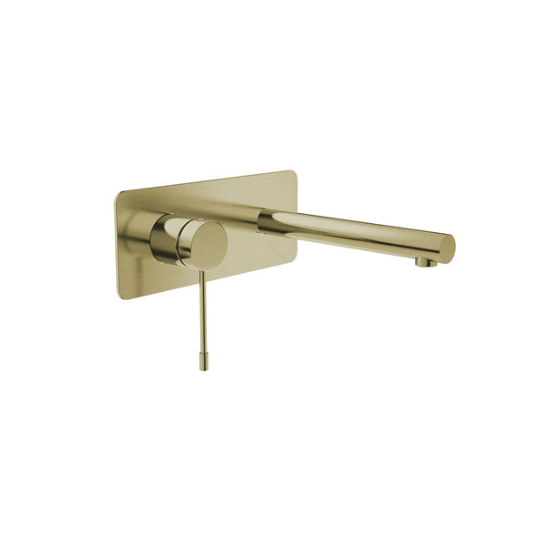 Brushed brass (Gold) Round Wall Faucet