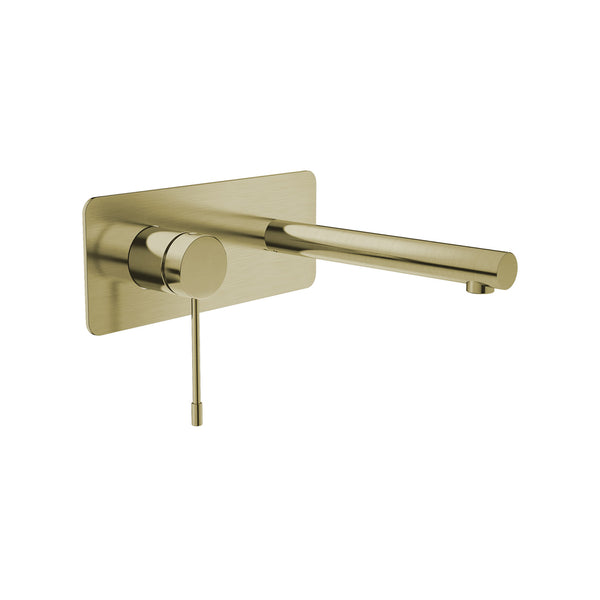 Brushed brass (Gold) Round Wall Faucet