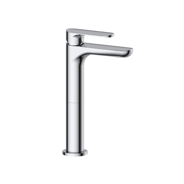 ROBINET VASQUE PLAT & ARRONDI CHROME