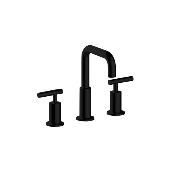 Matte Black Round Faucet W 2 Handles