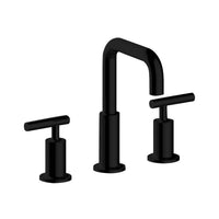 2 Handles Round Faucet in Matte Black Finish