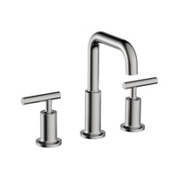 2 Handles Round Faucet in Brushed Nickel Finish