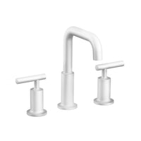 2 Handles Round Faucet in Matte White Finish
