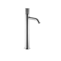 Polished chrome industrial vessel faucet