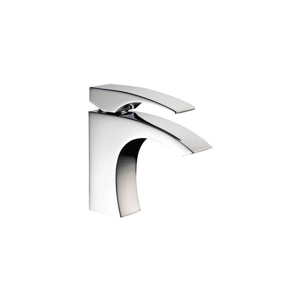 Robinet de lavabo de forme arrondi fini chrome