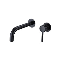 Wall-Mounted Bathroom Faucet in Matte Black