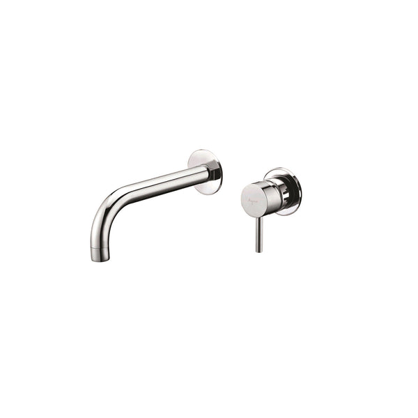 Chrome round wall mounted faucet