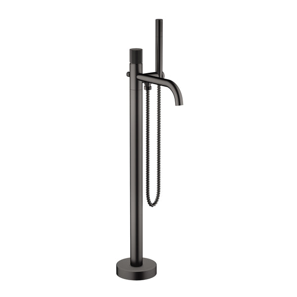 Matte Black Industrial Freestanding Faucet