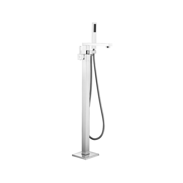 Chrome Square Freestanding Faucet